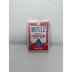 Vintage 1983 Hoyle No. 1201 Jumbo Index Playing Cards Red Back Deck Complete